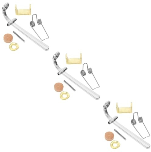 BIUDECO 3 Sets Schlüssel Fitting Ersatz Kork Pad Entleerung Ventile Für Trompete Kornett Mit