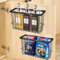 Pavlleen 2 Stück Küchenschranktür-Aufbewahrungsbox,Selbstklebendes Wandmontierte Aufbewahrungsbox,Küchenschranktür-Aufbewahrungsregal,Badezimmer/Schrank/Kleine Gegenstände Organizer Aufbewahrungsbox