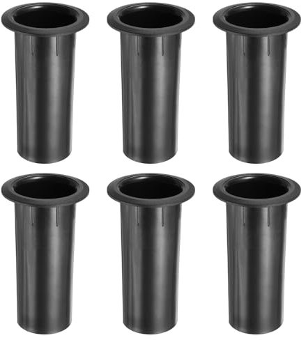 sourcing map 6 Pcs Speaker Cabinet Port Tube, 2 x 5 Inch Speaker Port Tube for Bass-Reflex, Bass Woofer, DIY Speaker Projects, Bass Enhancement