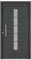 HORI® Haustür Eingangstür Aluminium Kunststoff Komplettset Hauseingangstür I Farbe: Anthrazit (innen Weiß) I DIN Links I Modell: Chain I 210 x 100 cm