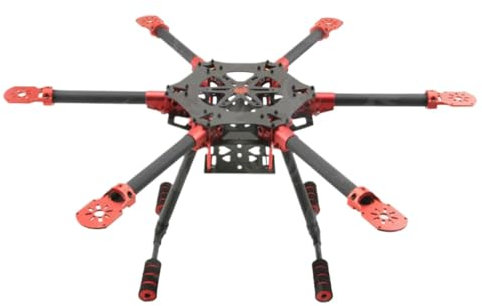 DIY FPV Aerial Drone 6-Carbon Fiber Frame Umbrella Folding Design With Landing Gear Compatible With Compatible With 600 750 Wheelbase(600 frame and tripod)