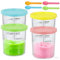 4 Pièces Pot pour Ninja Creamy Deluxe,Récipients À Crème Glacée pour Ninja Creami Deluxe NC501/NC500 Series,Machine à glace creami accessoires pour Ninja avec cuillère et couvercle