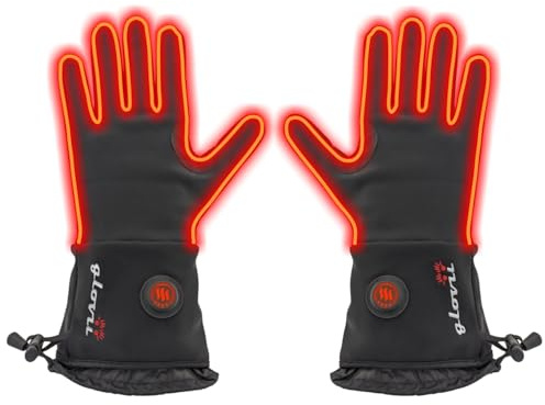 Glovii Heated Gloves GLW – Electric Heated Gloves, Comfortable & Warm, Rechargeable, Available in Sizes XXS/XS, S/M, L/XL, Ideal for Winter Activities (XL)