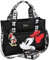 Minnie Mouse Disney Schwarze Damen Handtasche, Shopper Tasche 27x10x21 cm