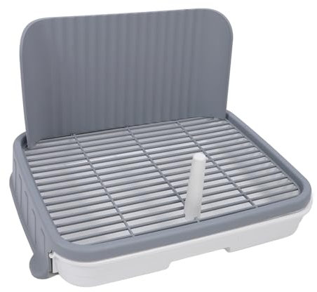 Caja de para Perros, Inodoro de Entrenamiento de Perros, Ideal para Perros Medianos Grandes, Bandeja para IR Al Baño de Interior Limpio con Paredes Altas, Limpieza Fácil,