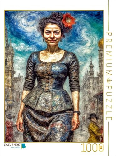 Puzzle · Nach James Ensor (1860-1949 | Künstliche Intelligenz und die Kraft des Ausdrucks · 1000 Teile · Lege-Größe 64 × 48 cm · CALVENDO Puzzle