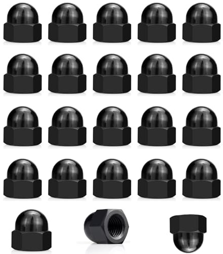 SHULLIN 20 Stc Hutmuttern M8 Edelstahl Kappenmuttern Hutmutter | Hohe Form Sechskant Gewindestange Hutmuttern Hochwertige Kappenmuttern Verzinkt Hutmutter Für Schrauben Gewindebolzen (M8)