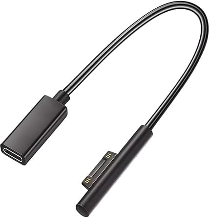 USB-C Ladegerät Adapter Kabel für Microsoft Surface Pro 7 6 5 4 3, Go 3 2 1, Laptop 4 3 2 1