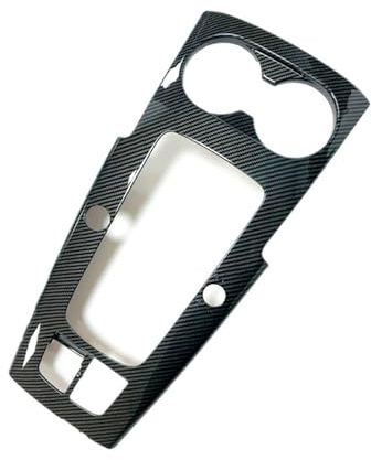 ATNVSA Carbon fiber center console cup holder frame cover Compatible for Audi A3 8V 2013-2019 LHD Interior Accessories(B01)