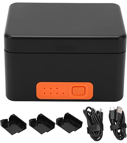 Vomeko PS-G10 Action Camera Battery Charger Power Bank, 10400mAh Storage Charging Case for H ERO 5 6 7 8 9 10 Holds 3 Batteries 4 Memory Cards