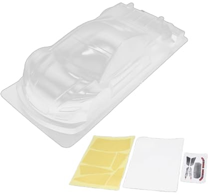 harayaa 1:10 RC Karosserie mit Transparentem Aufkleber, DIY Zubehör, Unlackierte Karosserie für RC Spielzeugmodelle