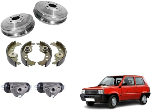 KIT FRENI POSTERIORI GANASCE CILINDRETTI TAMBURI PER PANDA 141 1°SERIE