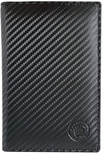 Frederic Johns - Porta-documenti per auto in pelle – formato 4 scomparti – Custodia per libretto di circolazione, patente, carta di identità, carte, in morbido pelle (verde)