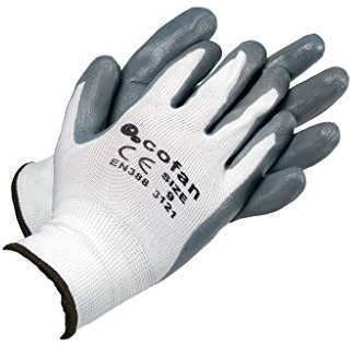 Cofan 11000123-9 - Guantes (Poliéster, T-9) color gris