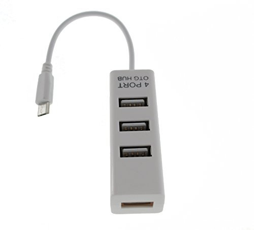Hub USB Android OTG Micro USB A USB 4ports USB Blanc