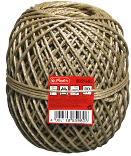 Herlitz 8859605 Bindfaden 100m, 45kg/ 20kg, Farbe braun (100 m) (200 m)
