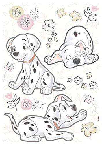 Komar Deco-Sticker von Disney - Best of Friends - Größe 50 x 70 cm, 20 Teile - Wandsticker, Aufkleber, Hunde, Dalmatiner, Wandtattoo, Kinderzimmer, Babyzimmer, Aufkleber - 14055h