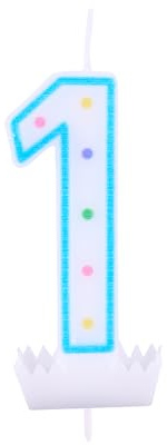 Idena 58361 - Zahlenkerze, Kuchenkerze, Tortenkerze, Dekoration, Kerzen, Geburtstag, Jubiläum, Jahrestag