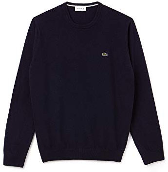 Lacoste AH0841 Pull, Bleu (Marine/Sinople-Farine Asy), Medium (Taille Fabricant: 4) Homme