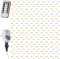 VOLTRONIC LED Lichtervorhang, innen und außen, IP44, Fernbedienung, Größen- und Farbwahl, 3x3 m 300 LEDs, warmweiß