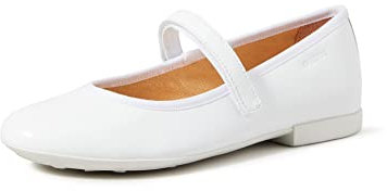 Geox JR PLIE' A, Ballerine Bambine e ragazze, WHITE, 33 EU