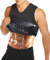 DODOING Sauna Vest Men Waist Trainer Vest for Weightloss Hot Polymer Corset Compression Sauna Sweat Body Shaper Zipper Slimming Workout Shirt Sauna Tank Top