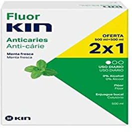 Fluor-kin Colutorio Menta Fresca - 500ml - 2x1., 1