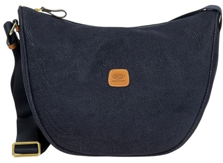 BRIC'S - Half-Moon Bag Luna, Blau, 35x21x11 cm