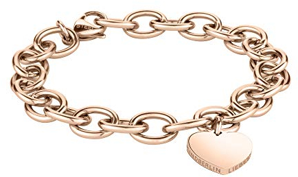 Armband mit Anhänger aus Edelstahl Roségold