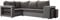 Ecksofa Onosi mit Bettkasten und Schlaffunktion, Eckcouch mit Bettfunktion für Wohnzimmer, 2 Polsterhocker, Regalfächer in der Armlehne, L-Form Sofa (Mikrofaza 0014 + Mikrofaza 0027, Seite: Links)