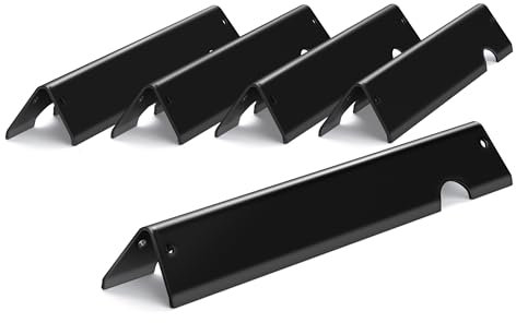66795 GS4 Barras saborizantes para piezas de parrilla Weber Genesis II, barras de sabor de 17 pulgadas para Weber GS4 Genesis II 300 E-310 E-315 E-335 LX-340 piezas de repuesto, acero esmaltado en