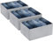 DIMJ Jeans Drawer Organiser, 3 Pack Foldable Storage Box Fabric Wardrobe Organiser Clothes Storage Drawer Dividers for Pants, Shirts, Blanket