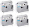 UNOKA M-K221 Kompatibel Brother M Tape 9mm 3/8 White Ersatzrolle für Brother M-K221S MK221 M-K221SBZ, PT-65 Bänder 9mm für P-touch M95 65 60 90 75 55 85 80, Schwarz auf Weiß