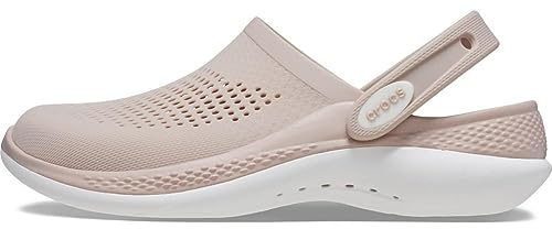 Crocs Unisex Literide 360 Clog, Pink Clay White, 7/8 UK