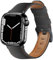 DEALELE Correa compatible con iWatch de 38 mm, 40 mm, 41 mm, correas de repuesto de cuero retro suave para Apple Watch Series 8/7 / 6/5 / 4/3 / SE mujeres y hombres, negro