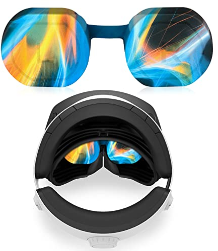 Objektivschutz kompatibel mit PSVR2, Objektivdeckel kompatibel mit PS VR 2 Brille, weiches Silikon, waschbar, staubdicht, Kratzfest, Objektivdeckel für Playstation VR2 Zubehör (Aurora)