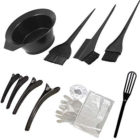 Juego de herramientas para teñir el cabello, juego de brochas y cuencos para teñir el cabello, juego de cepillos para teñir el cabello, juego de cepillos para teñir el cabello, pinceles de salón