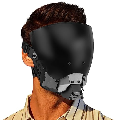 Marikito Punk Maske, Kommandanten Helme, Cosplay-Mask.Abnehmbare Gläser für zwei Tragevarianten.Eine festliche Maske für eine Cosplay-Maskerade.