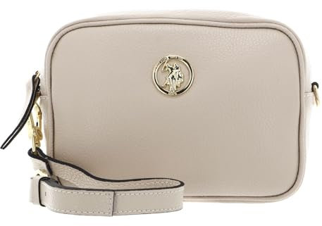 U.S. Polo Assn. Leder Umhängetasche Arlington Crossbody Bag Cream White creme