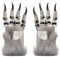 SJTJSPX Handschuhe Halloween Kostüm Requisiten Krallen Cosplay Party Gloves Karneval Fasching Verkleidung Zubehör Horror Kleidung Deko Maskerade Kostüme Accessoires Monster Wolf