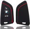 Juttzzei BMW Autoschlüssel Hülle für BMW 1 2 3 5 6 7 Series Active Tourer F21 F45 F46 F48 X1 F48 X3 X4 X5 X6 F15 F85 F15 F16 F86 Schlüsselhülle, Silikon BMW F48 Schlüssel Hülle - 3 Tasten-(Rote Linie)