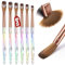 MAGIC ARMOR 6 Stück Acryl Pinsel für Nägel, Acrylpinsel Nägel Größe 4/6/8/10/12/16 Professionelles Acryl Pinsel Nagel für Verlängerung und Schnitzen, Acryl Nail Brush für Acryl Nägel DIY Nageldesign