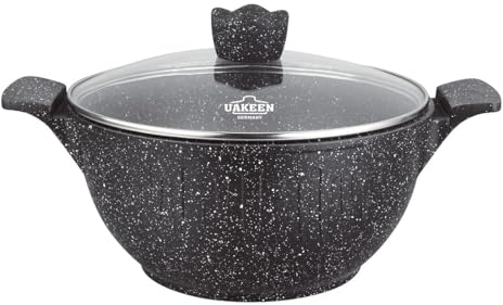 rukauf Kazan Faitout en céramique avec revêtement en granit et céramique Ø 30 cm