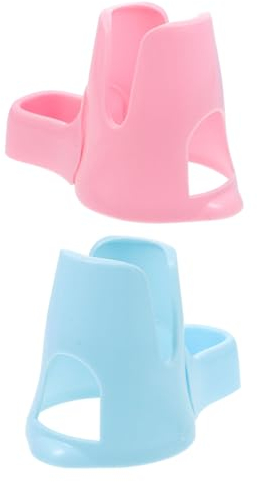 Angoily 2piezas Soporte para Bebedero De Mascotas Base De Plástico para Botellas De Agua y Comedero Estable y Ligero para Hámsters y Conejos