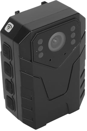 Zunate 4K HD WLAN Körperkamera, Tragbare Clip Körperkamera mit Audio Video Aufzeichnung für Tägliche Aufzeichnungen der Strafverfolgung, Unterstützt 128G Speichererweiterung