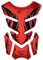 TNSRAY Universale Moto Carburante Serbatoio Pad, Paraserbatoio Tank Pad Protezione Serbatoio Adesivo moto, Serbatoio Protezione Serbatoio Trazione Pad,Adesivo Serbatoio Moto,adesivi serbatoio 3D,rosso