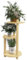 Outsunny Étagère à plantes en bois 3 niveaux piédestal étagères rondes à fleurs support de pots de fleurs 41L x 39l x 68H cm