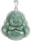 XAoSCd Halskette Mit Buddha-Anhänger Aus Grüner Jade Für Männer Und Frauen, S925Er Silber, Natürlicher Jadeit, Schmuck Mit Zertifikat (Jade-Anhänger)