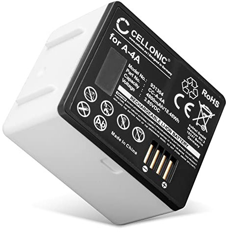 CELLONIC, Akku für Haustechnik, kompatibel mit Arlo Pro 4, 3, Ultra 2, 5, 4K, A-4A (3.85V, 4800mAh)