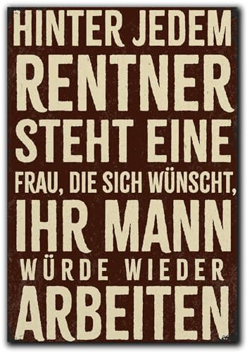 LANOLU Kühlschrankmagnete lustig- Rentner Frau Arbeiten - Geschenk zur Rente- lustige Magnete mit Sprüchen und witzigen Motiven 8x5,5cm